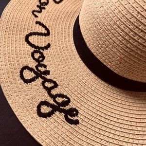 BON VOYAGE Women's Floppy Sun Hat EUC